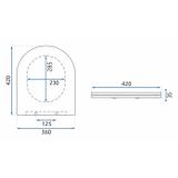 WC daska CARLO FLAT UF BLACK MATT