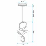 LAMPA WISZĄCA LED G074-1CP Złota