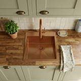 Zlewozmywak stalowy REA Leo 40 Miedź szczotkowana