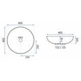 Vasque à poser REA FIBO Black Matt