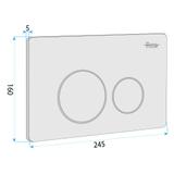 Toilet Flush Button Rea I K011A-Q Gold Brush