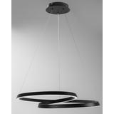 Deckenlampe Ring Led + Fernbedienung APP796-cp Black