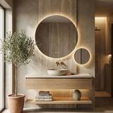 LUSTRO ŚCIENNE LED R-8040 80cm + 40cm