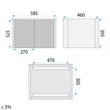 Ensemble de meubles de salle de bain Mario 60cm Beige