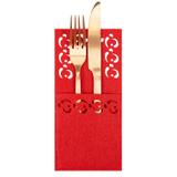 Pokrowiec na sztućce Świateczny 4 szt KF357-4R