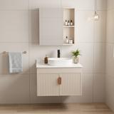 Set di mobili da bagno con top Modo 60cm Beige