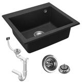 Évier granit  West XL black dots