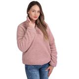 Bluza Damska Sherpa z kołnierzem Dirty Pink  M