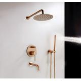 Built-in shower set Rea Lungo Copper + BOX