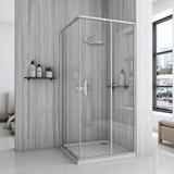 Tuš kabina Rea City 90x90 Nickel Brush