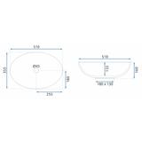 Umývadlo na dosku REA FROST BLACK