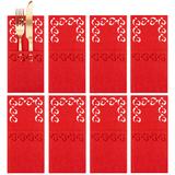 Pokrowiec na sztućce Świateczny 8 szt (KF357R x2)