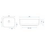 Vasque à poser Rea Demi Mini White