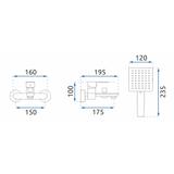 Bateria wannowa REA LUPPO Czarna
