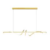 LAMPA SUFITOWA WISZĄCA LED LHJ024-CP 120 cm ZŁOTA