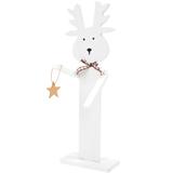 Drewniany Renifer Świąteczny 35cm 301036