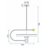 Deckenlampe Led Black APP589-1CP