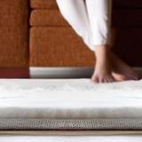 Jedwabisty Wysoki Dywan Rabbit Ceglasty