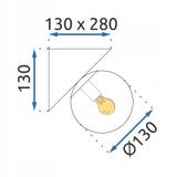 Wandlampe APP1228-2W Chrom