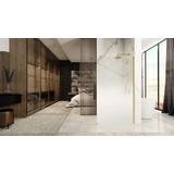 Paroi de douche Rea Aero Ombre Gold Brush/White 100