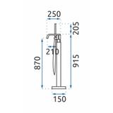 Wannenarmatur Rea Carat Gold Brush