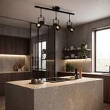 Lampa sufitowa reflektor APP487-3C czarna