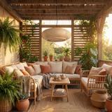 Lampa sufitowa wisząca boho APP1910-3CP 60 cm