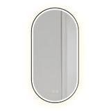 Mirror LED OVL 50x100cm Black