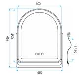 Lustro LED GLAM L.Gold 40x45cm