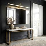 Koupelnové nástěnné LED svítidlo SWE021-1W 80cm Gold