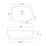 Umywalka nablatowa Rea Belinda mini