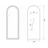 Oglindă LED Orbit 50x160cm White