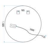 Дзеркало LED 70cm BAS