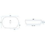 Umywalka nablatowa Rea Cleo 61 White