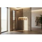 Duschwand Rea Flexi Brown / Brush Copper 80