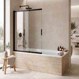 Paravento vasca scorrevole REA Dario Black 100