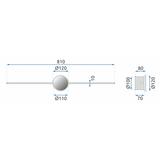 Applique murale Chrom 80cm APP847-1W