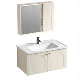 Conjunto de muebles de baño con lavabo Denver 80cm Creme