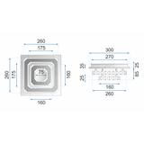 Deckenlampe Kristall LED 24W quadrat APP409-C