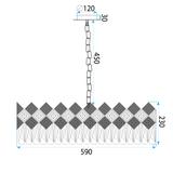 Lampe APP1540-8CP60 Gold