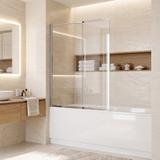 Badekarsskærm skydedør Rea Dario Chrome  120