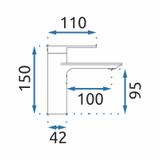 Смеситель REA Storm COPPER BRUSH Low