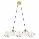 LAMPA SUFITOWA WISZĄCA APP1440-5CP Złota