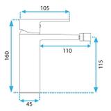 Bateria bidetowa Rea ARGUS Tytan