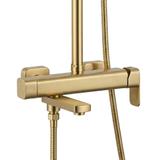 Στήλη ντους Rea Arlo Brush Gold