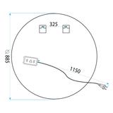 ΚΑΘΡΕΦΤΗΣ ΤΟΙΧΟΥ LED 90cm ΒΑΣ P11416