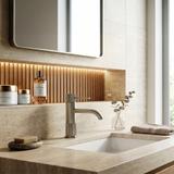 Fürdőszobai csaptelep Rea Lungo Stripe Brush Nickel Low