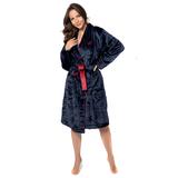 Bathrobe Roger Women Navy Red M