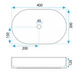 Umivalnik na podstavku Rea Vanda 40 Mini