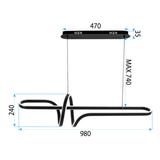 Lampe LED G038-CP Black